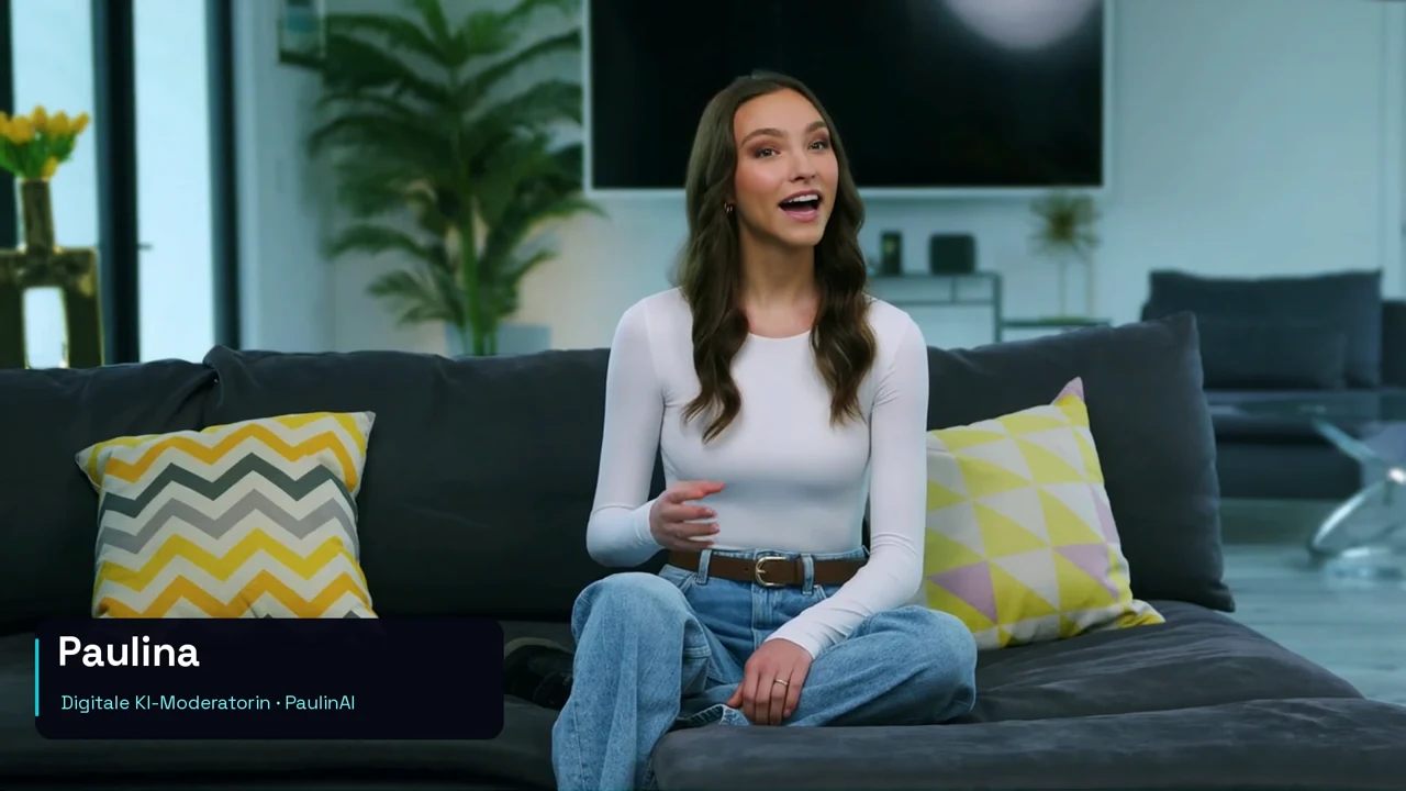 Virtuelle Sprecherin Paulina im ersten Vorstellungsvideo